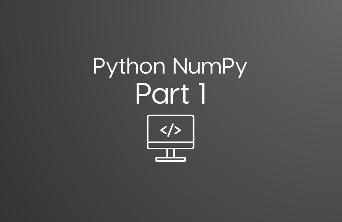 NumPy. Часть 1: начало работы | Simple Prog | Дзен