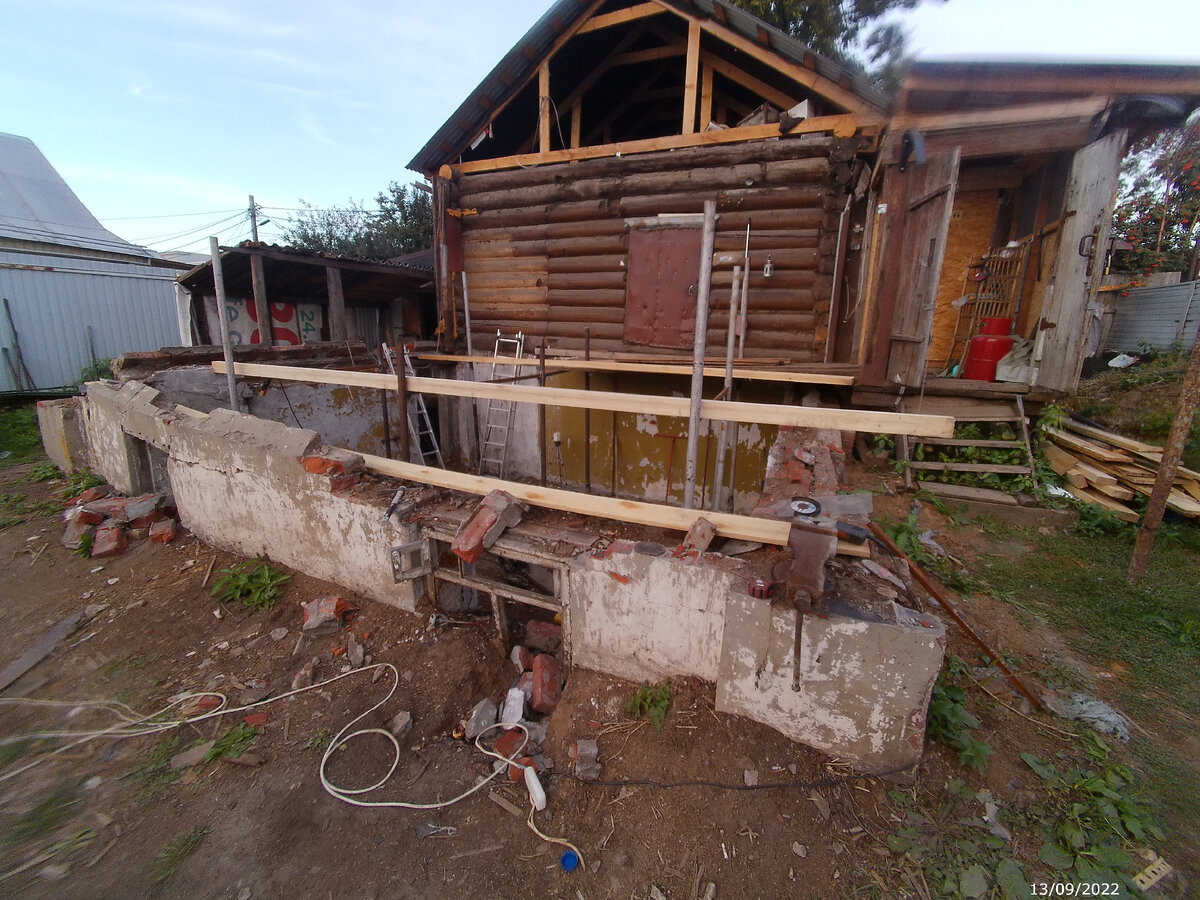 Будущий пол первого этажа