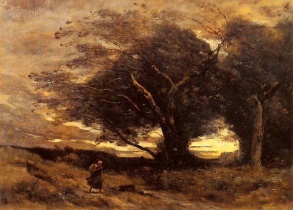    Камиль Коро. Порыв ветра. 1870