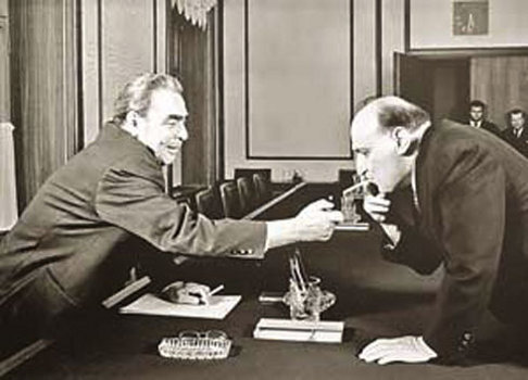 Леонид Брежнев и Тодор Живков