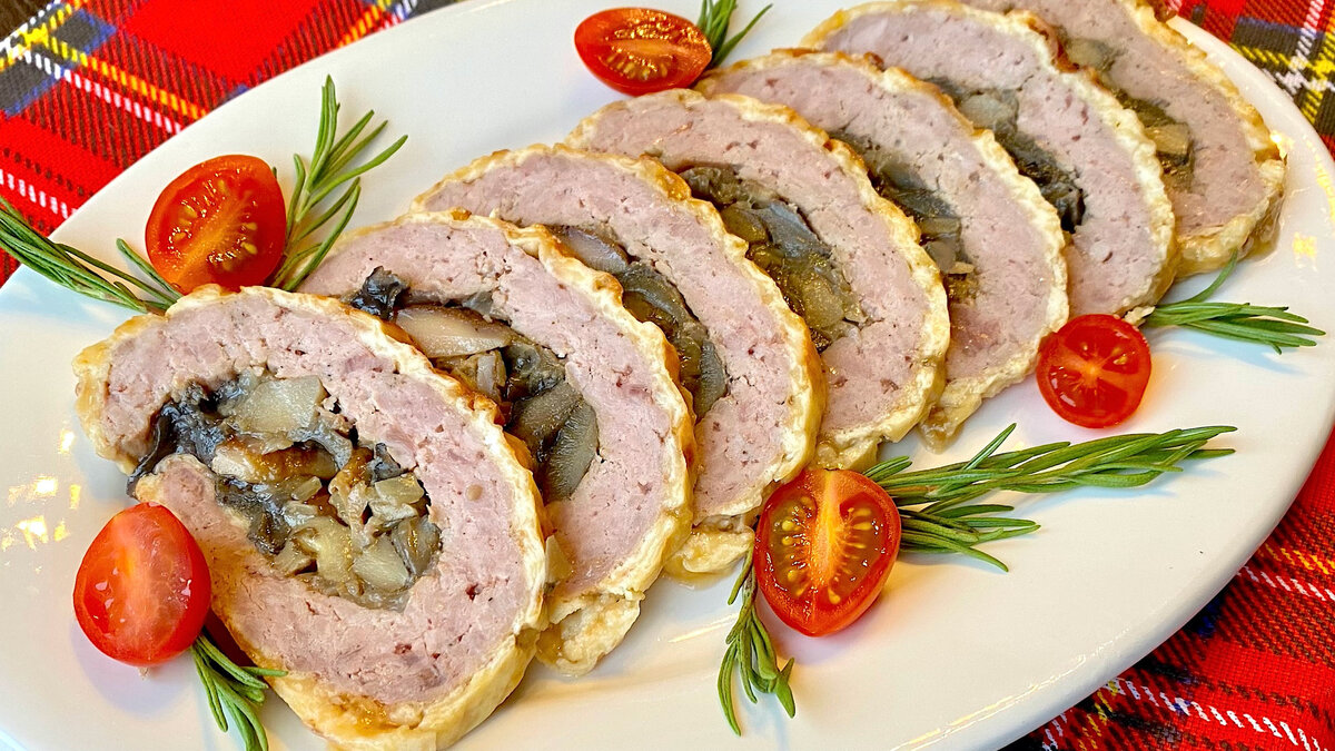 Праздничные мясные рулеты с фото
