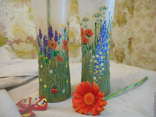 Декоративная ваза «Жгуты и шарики» — купить керамическую декоративную вазу