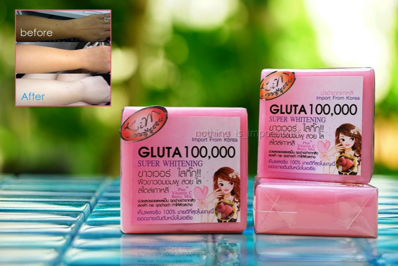 Пример типичное азиатское рекламы отбеливающего мыла.