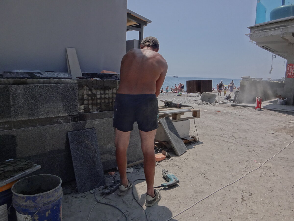 Ялта. Городской пляж.