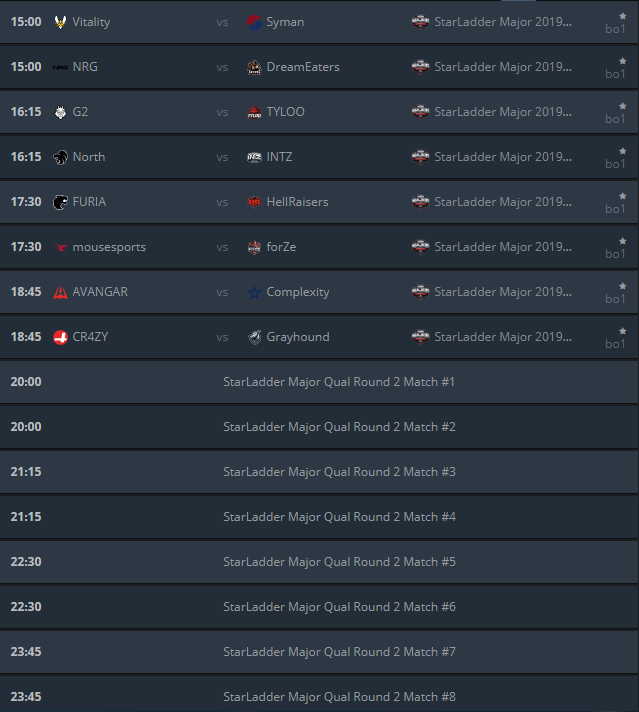 Матчи 23 августа