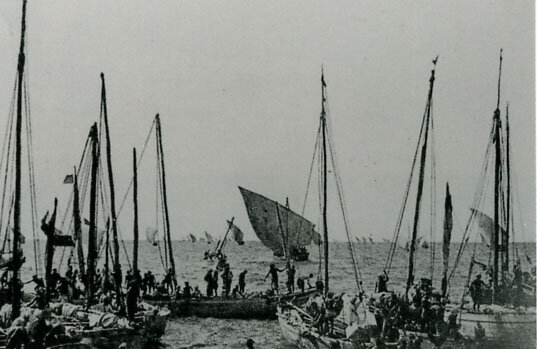 Торговые корабли для покупки природного жемчуга на Шри-Ланке