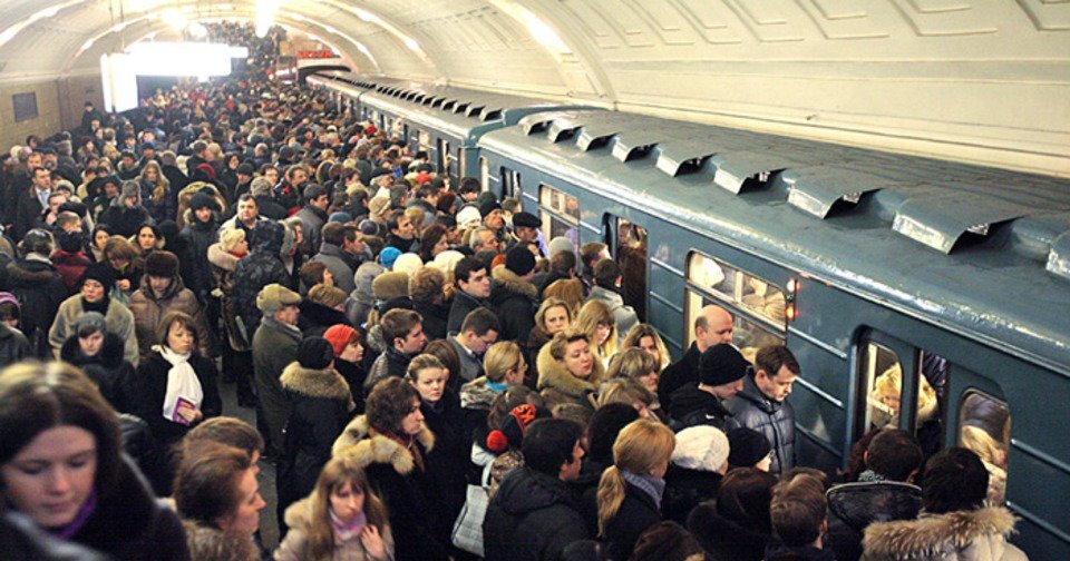 фото из интернета (час пик, Москва)