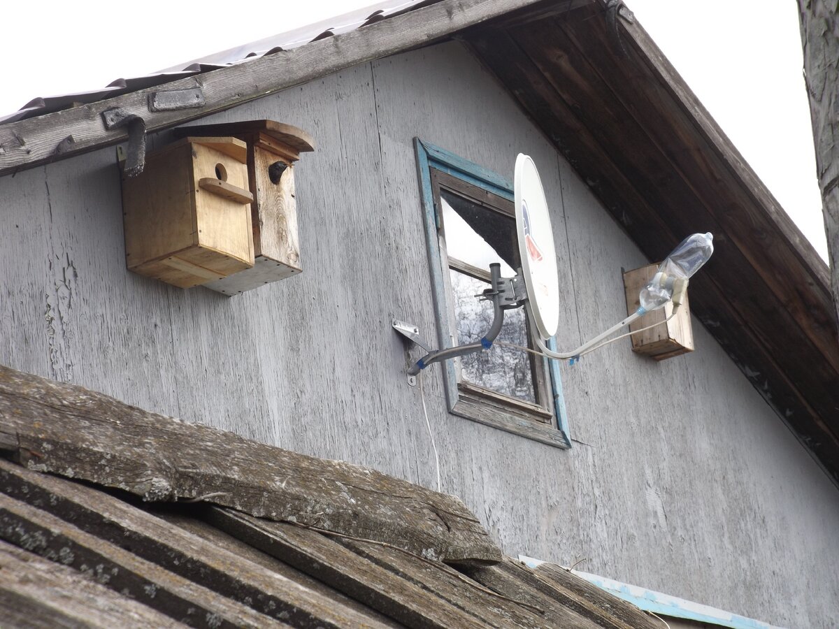 Общий вид фронтона с дороги.