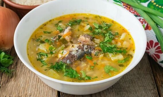 Рецепт супа из шпрот.