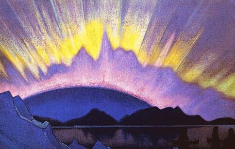 Н.Рерих «Полунощное (сияние Шамбалы)», 1940, Государственный Русский Музей, СПб 