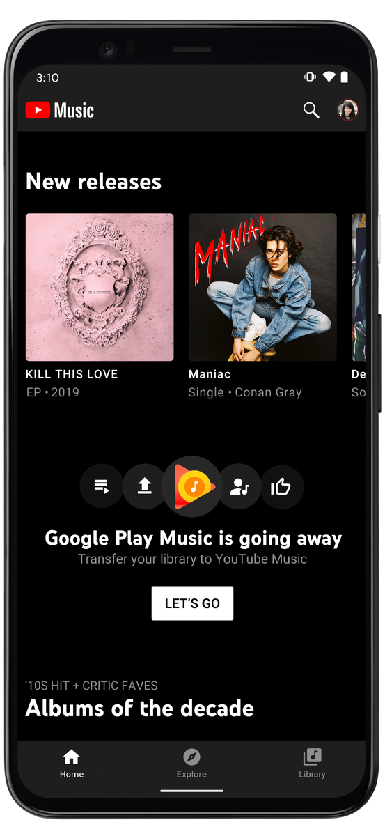 Google play music to best sale google home