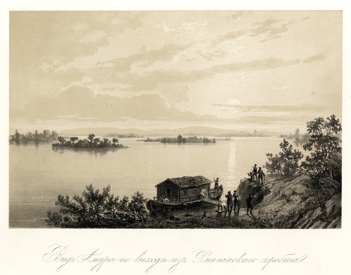 Картина река амур