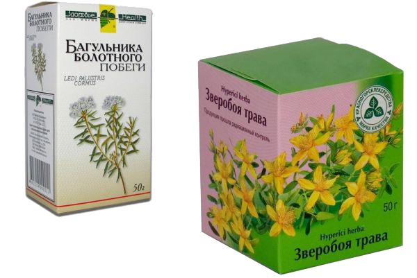 Зверобой - багульник - травы