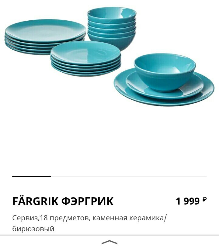 Набор посуды из Икеи