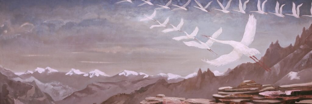 "Журавли". Автор А. Н. Магомедов.