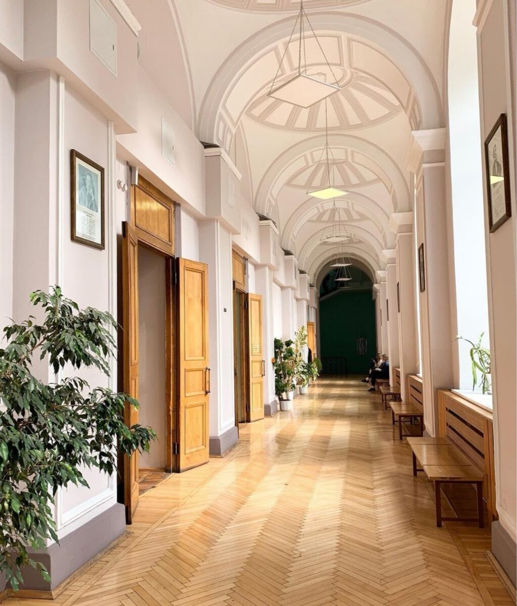 Факультет журналистики МГУ. Коридор, ведущий к 201 аудитории. Фотограф: Федорова Юлия