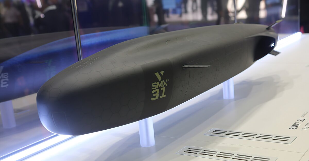 Макет субмарины «SMX-31E» на выставке «Евронаваль-2018»
