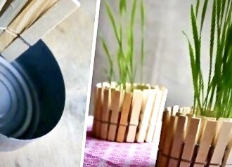 Декоративный горшок для цветов