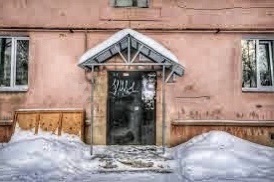 В этом доме мы снимали квартиру