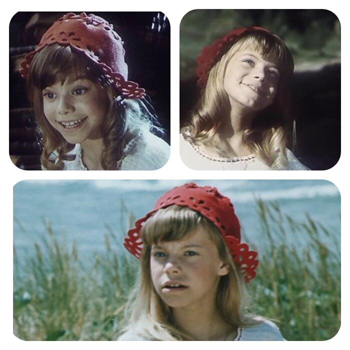 Яна Поплавская в роли Красной шапочки.