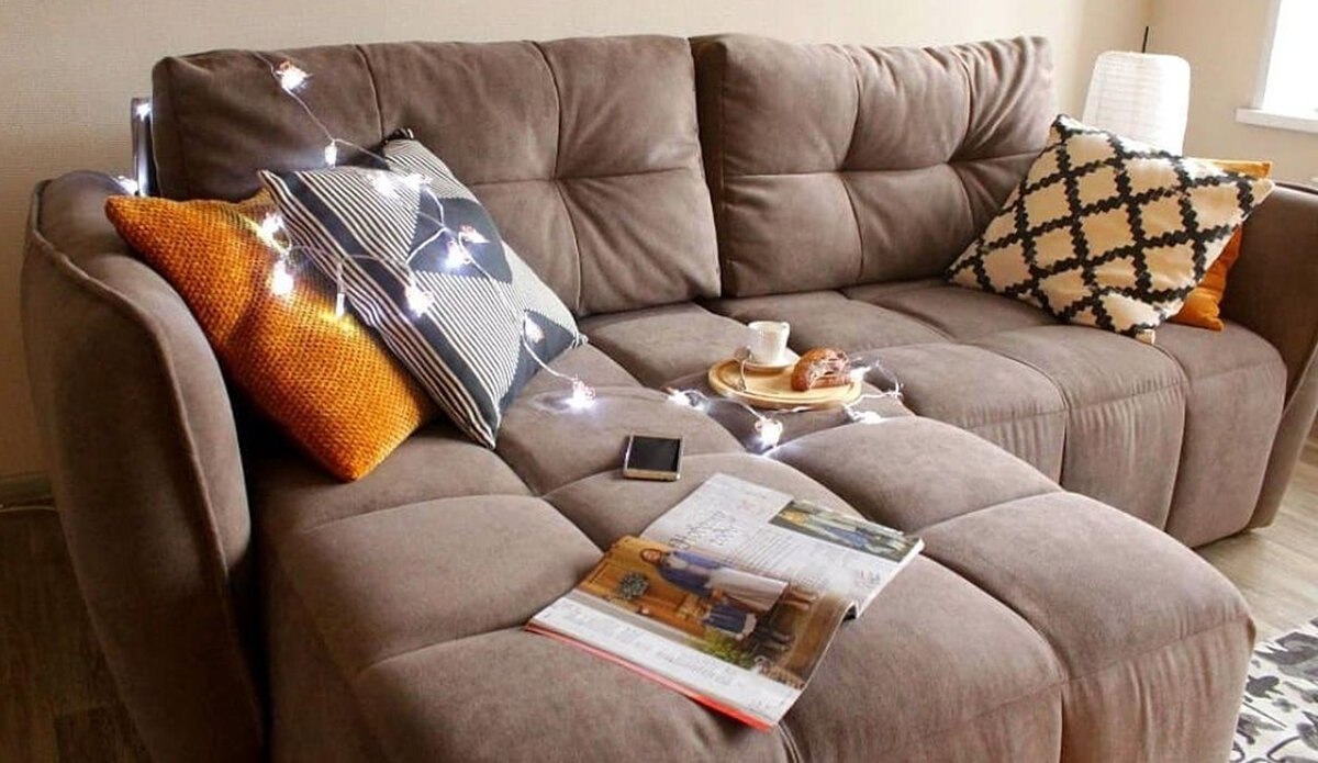 Угловой диван Треви-3 Kengoo/nut