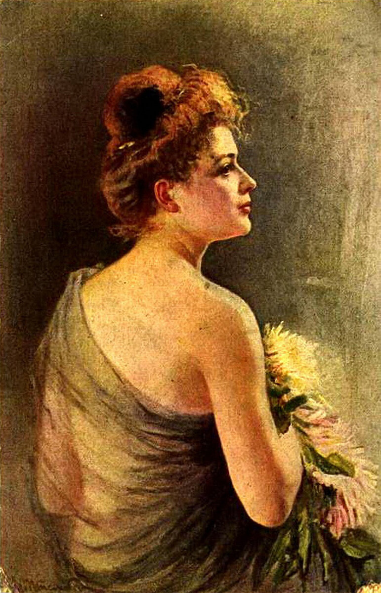 Дама в профиль.