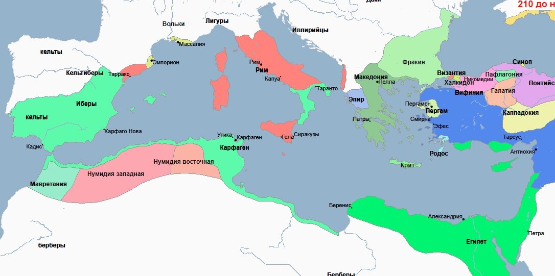 Карта мира 1000 лет до нашей эры