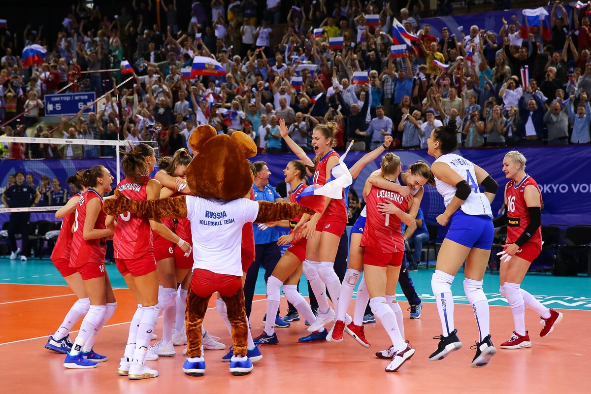 Женская Сборная России по волейболу. Источник - https://vk.com/vc.loko