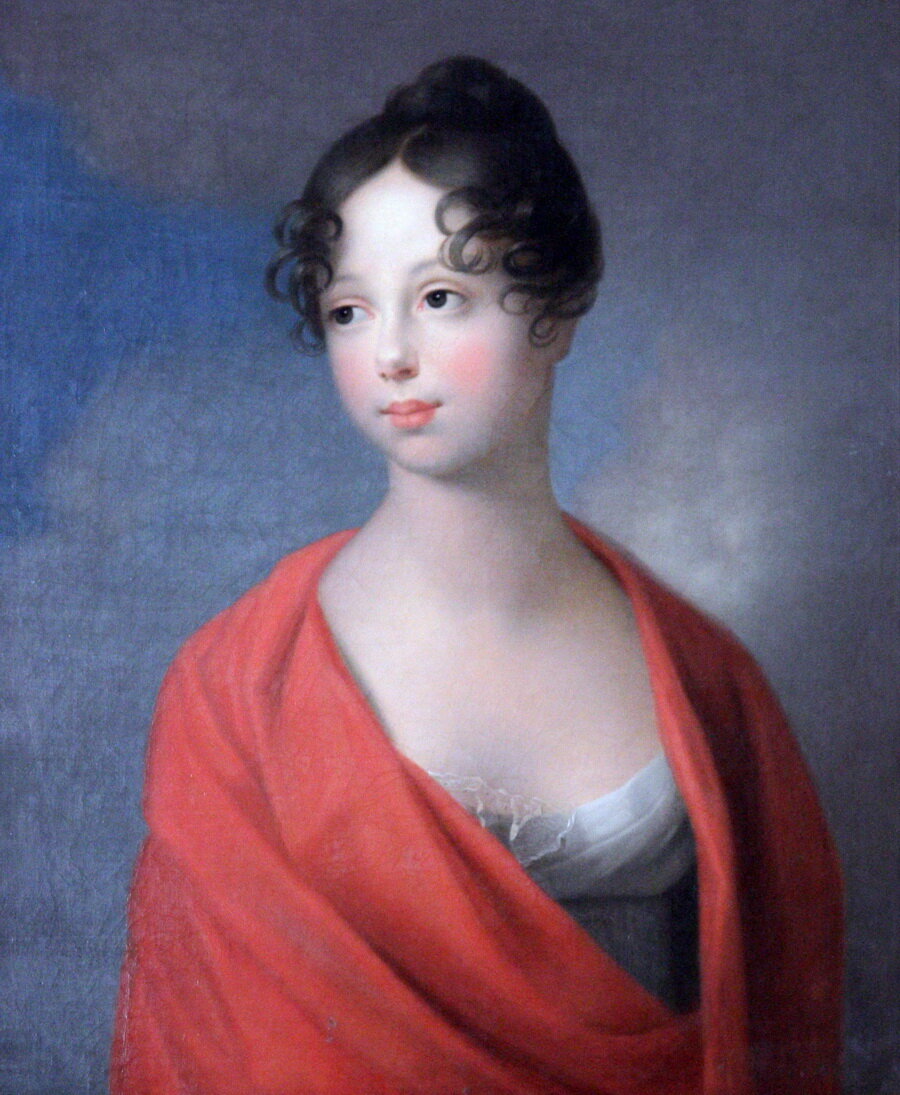 Великая Княжна Екатерина Павловна, худ. Август Тишбейн