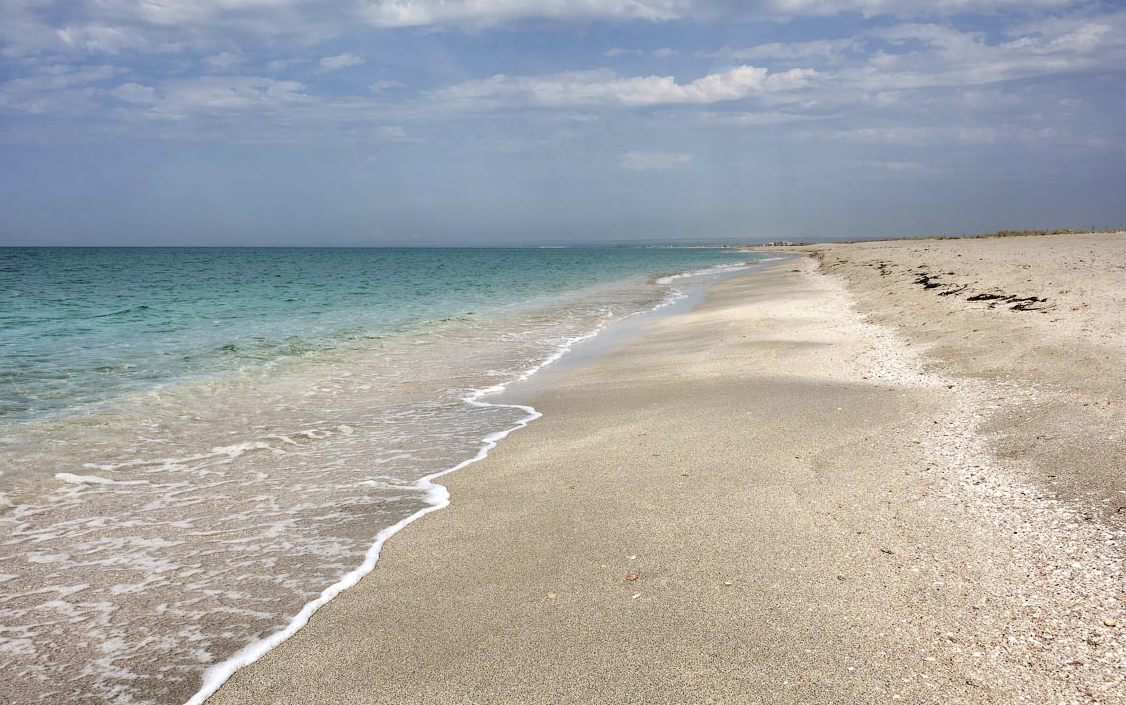 Где самое спокойное море на косе