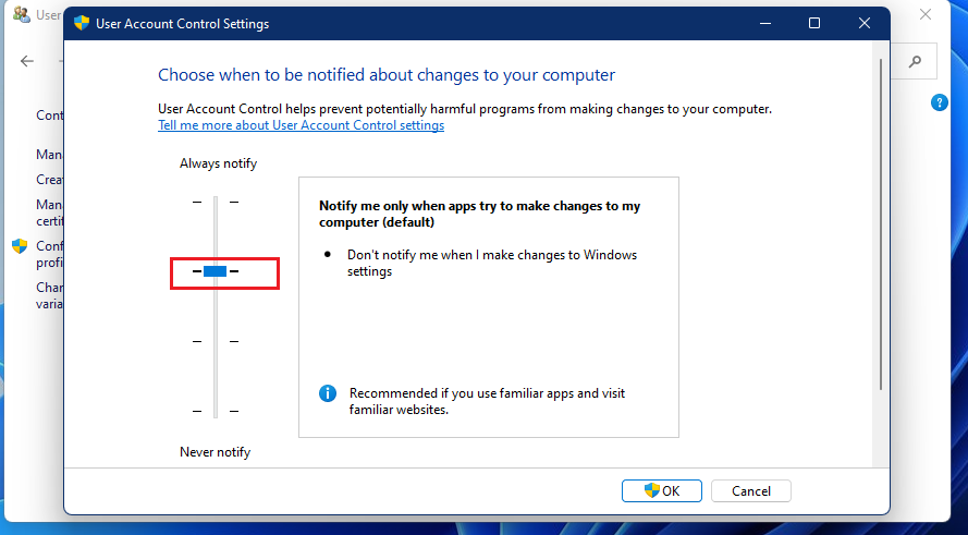 Как отключить UAC в Windows 11