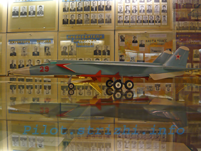 Самолет ПФИ МиГ-29 в первой компоновке по типу МиГ-25, рекомендованной ЦАГИ – модель в Музее ОКБ имени Микояна