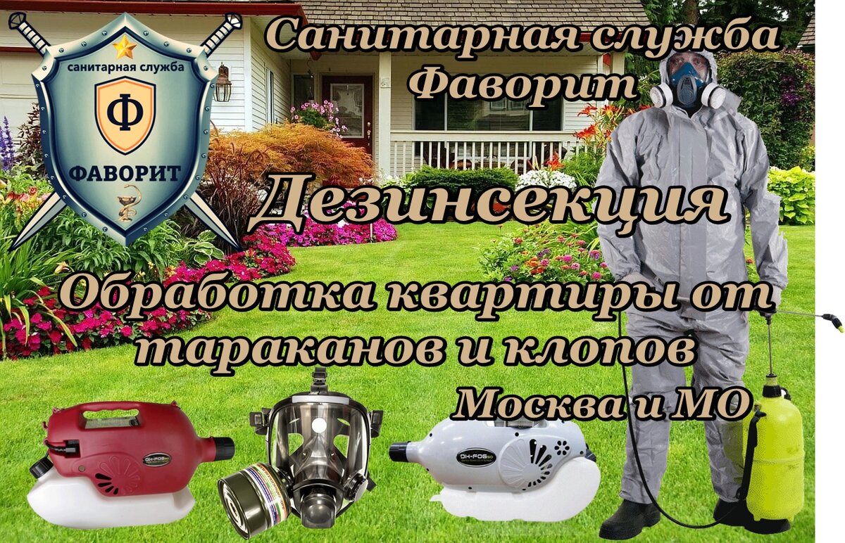 СЭС. Дезинсекция. Уничтожение тараканов и клопов.