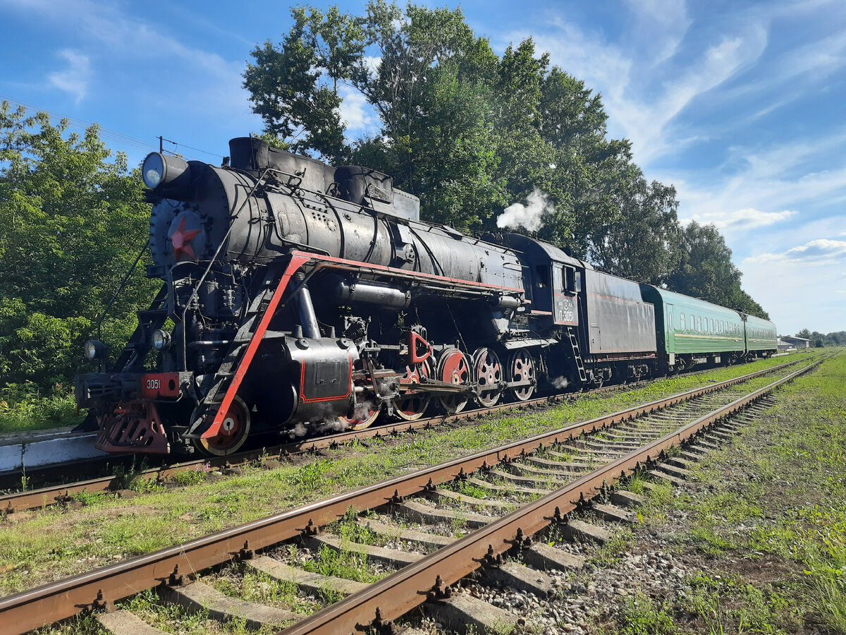 Ретропоезд «Селигер» на станции Фирово