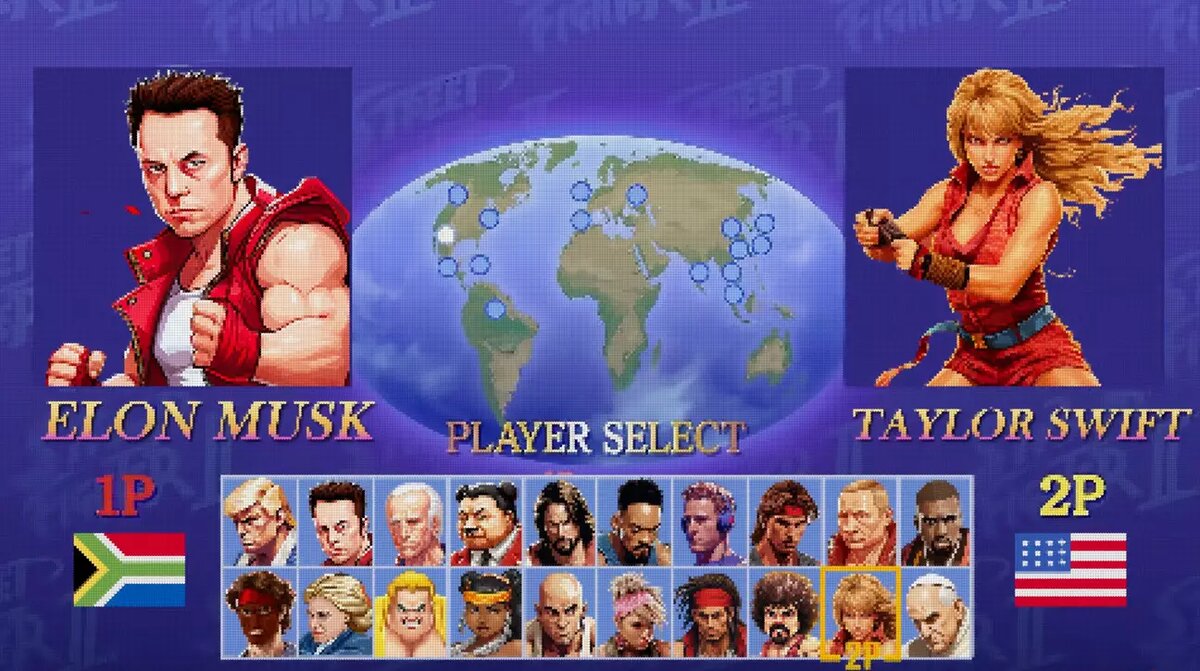 Кто победит в бою звезд? AI создал видеоигру «Celebrity Street Fighter» |  GPTalk.ru | Новости о нейросетевых технологиях | Дзен