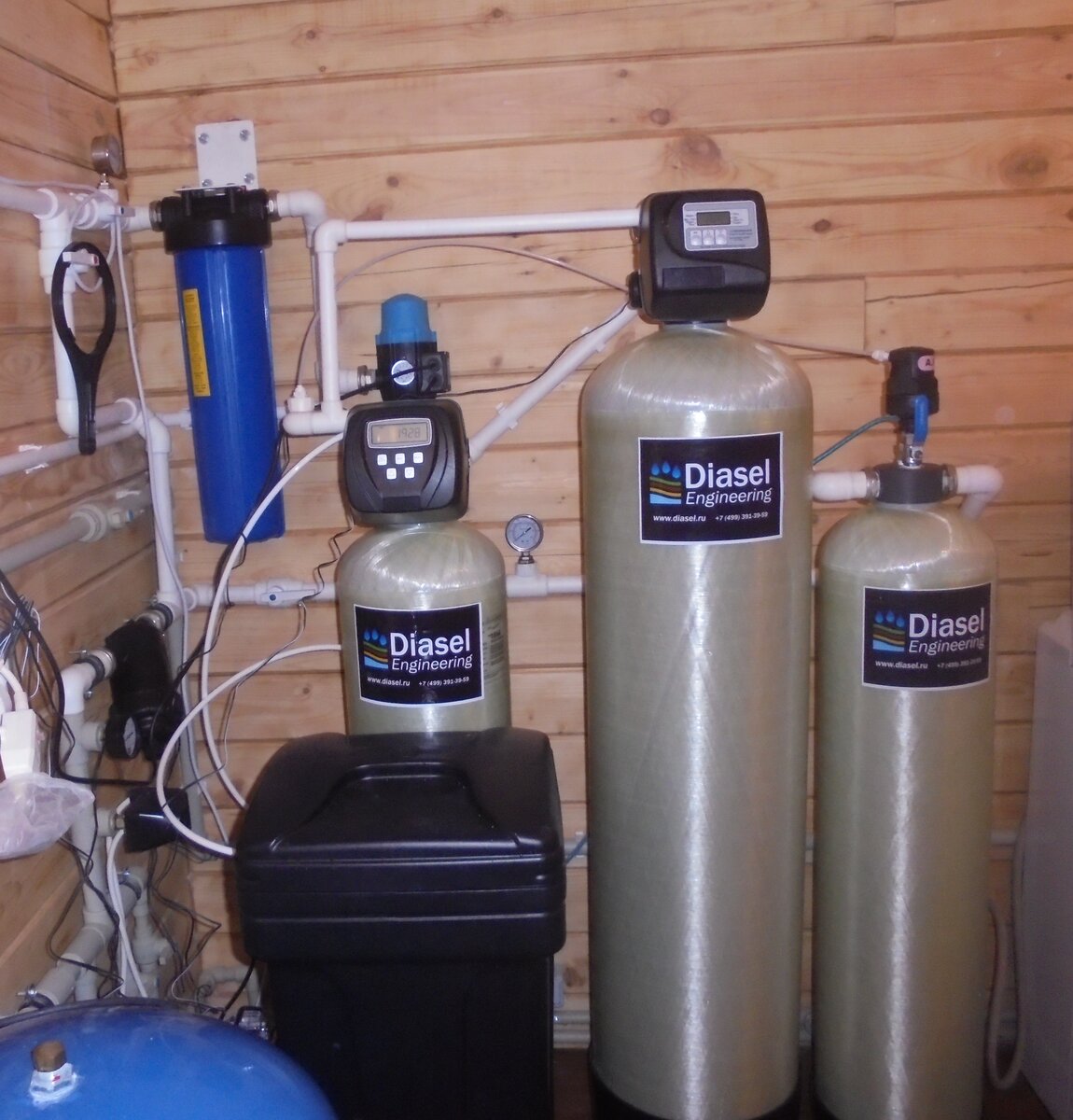 Система смонтирована на клапанах Clack (США)