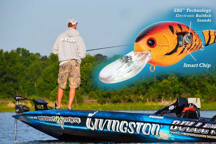 Герметичный корпус воблера Livingston содержит чип с гидрофоном,