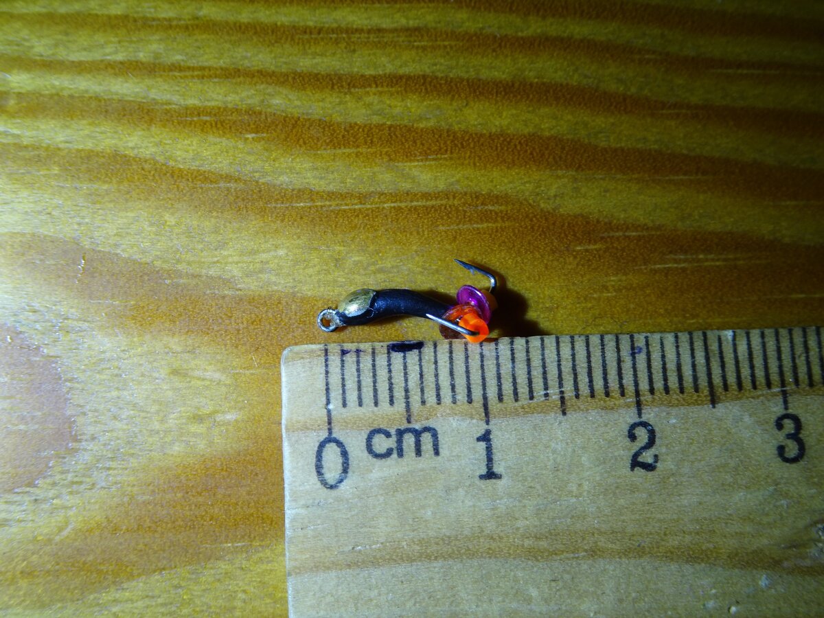 Какая-то рыбина обломала ему крючок, но я его не выбросил. Он дорог мне как память)