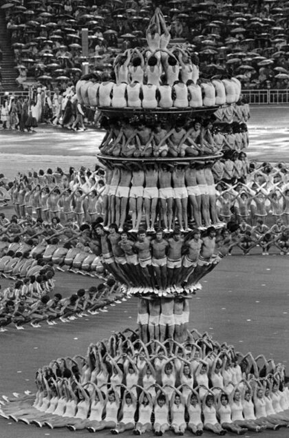 Церемония открытия Олимпийских игр, Москва, 1980 год.