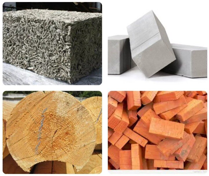 Блоки, кирпич или дерево?