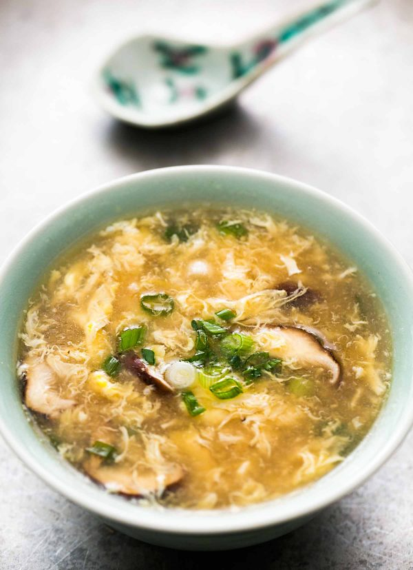 Быстрый и легкий китайский яичный суп