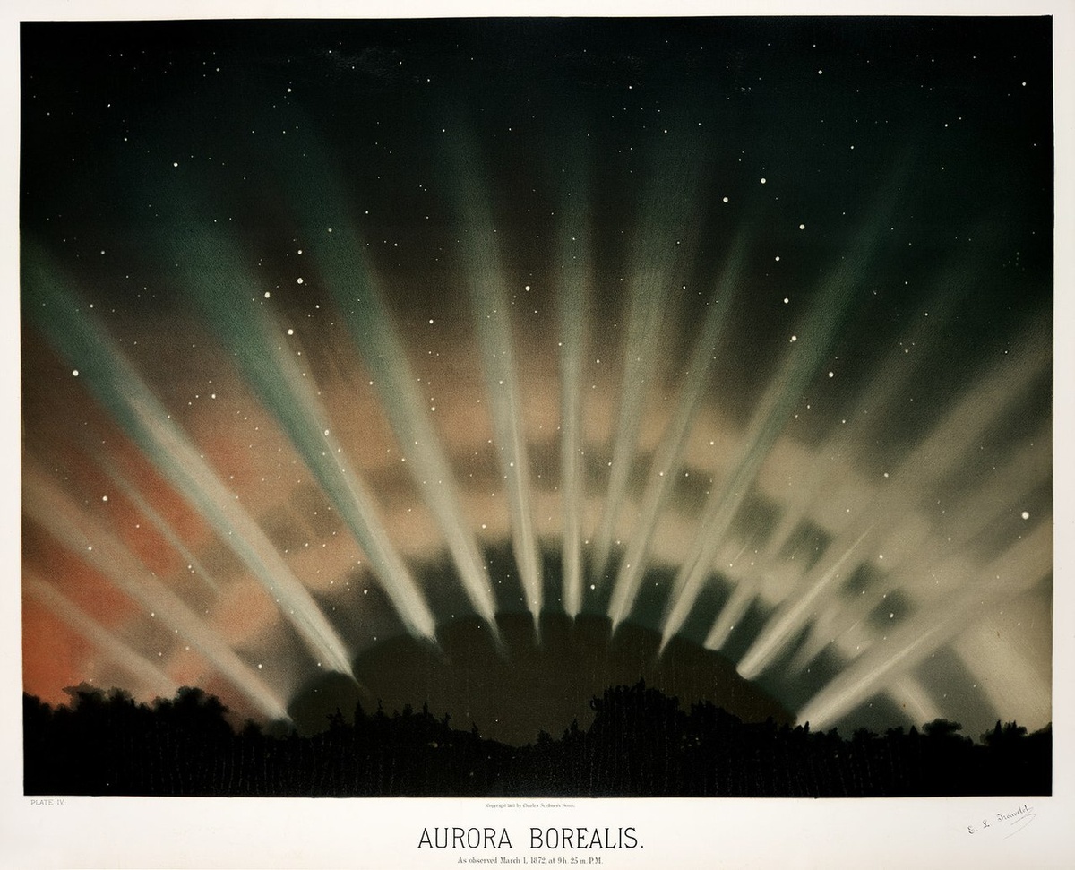 étienne léopold trouvelot aurora borealis