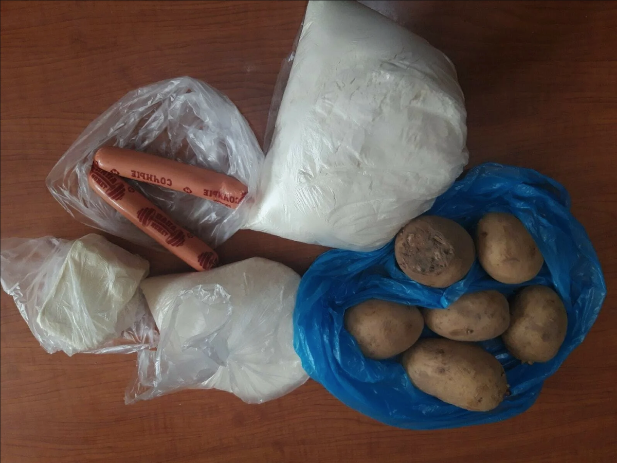 Продуктовый набор выданный детям-льготникам г. Питкяранта Карелия