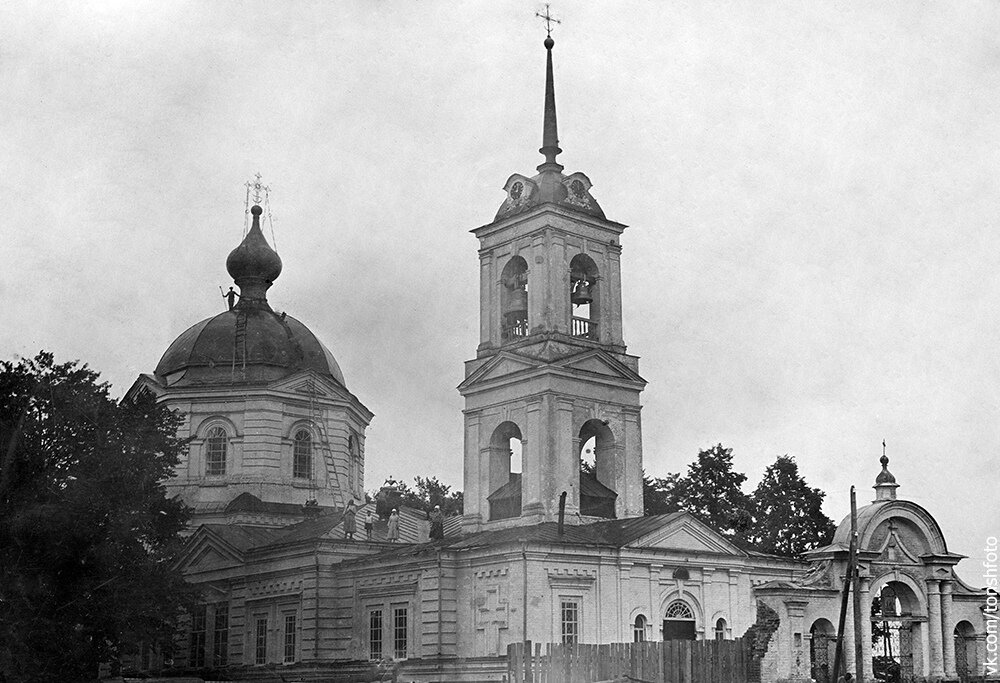 Никольская церковь, село Тоншаево. Конец двадцатых - начало тридцатых годов двадцатого века.