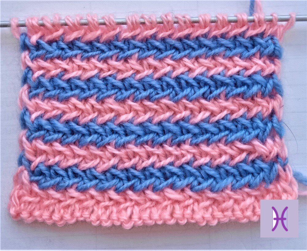 Лицевая сторона узора.