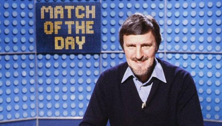 Джимми Хилл в студии телепрограммы "Match of the Day"