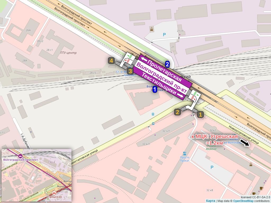 Станция метро волгоградский проспект схеме метро