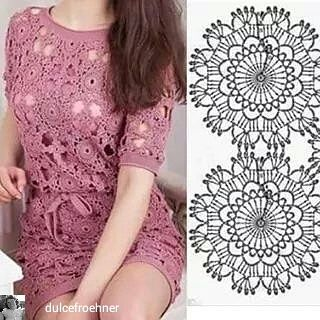 Ажурные платья крючком на лето