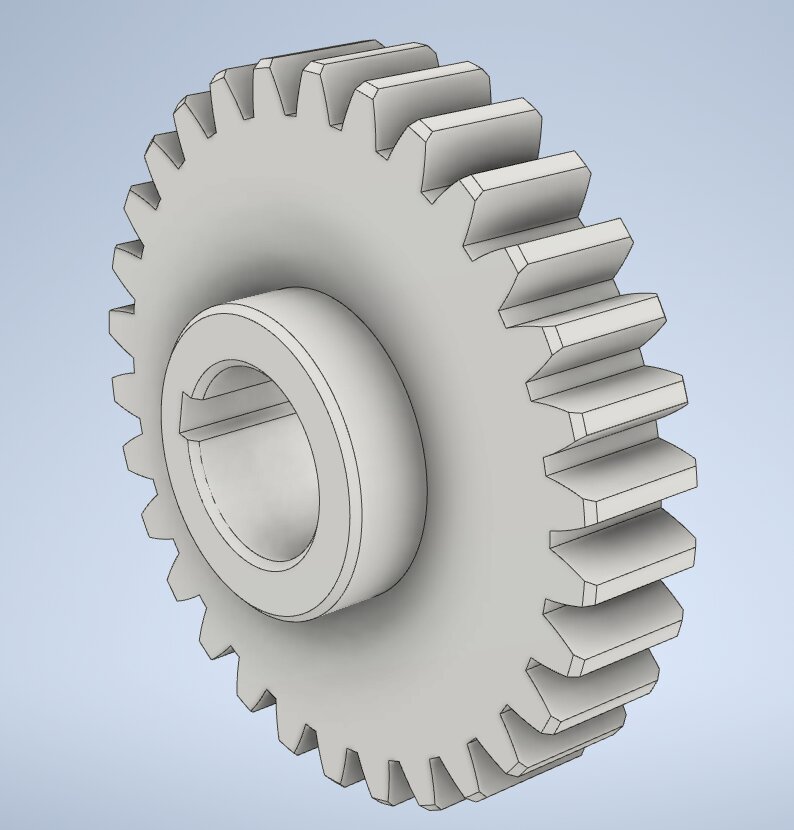 Модель. Диаметр шестерни 95 мм. 
