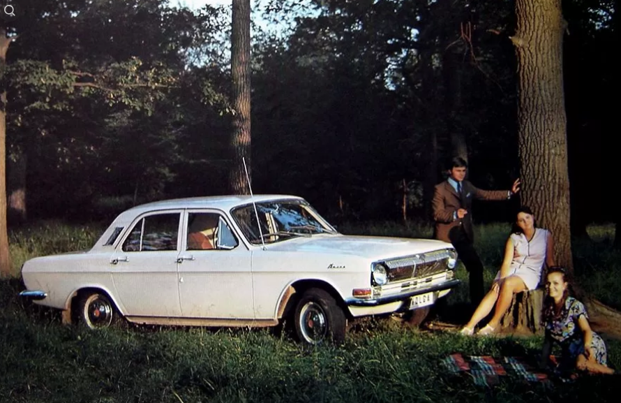 газ-24 на природе